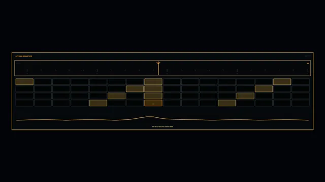Dark Solar Grid with Amber Signal Geometry — free 3840x2160 4K wallpaper image
