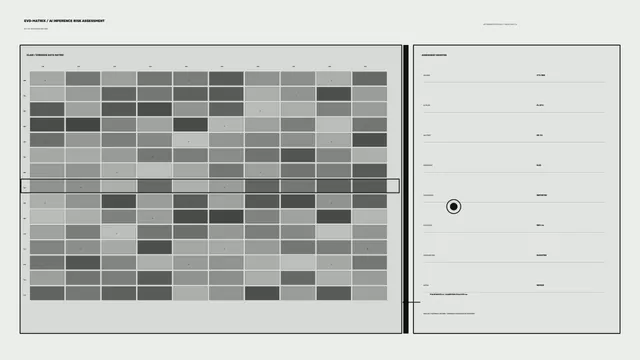 Monochrome Evidence Matrix and Assessment Register — free 3840x2160 4K wallpaper image