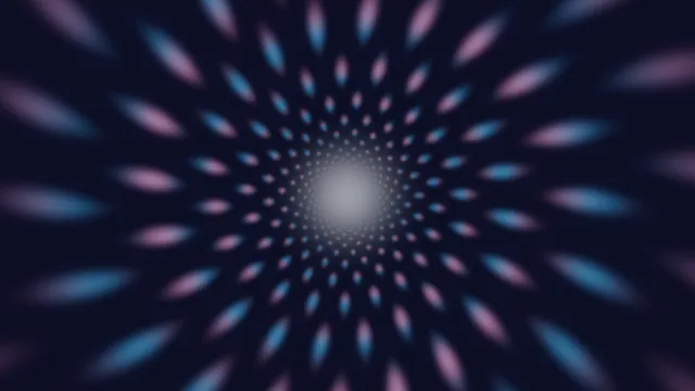 Radial blue and pink tunnel of light — free 3840x2160 4K wallpaper image