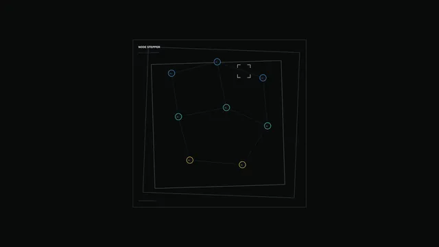 Node network diagram on a black field — free 3840x2160 4K wallpaper image
