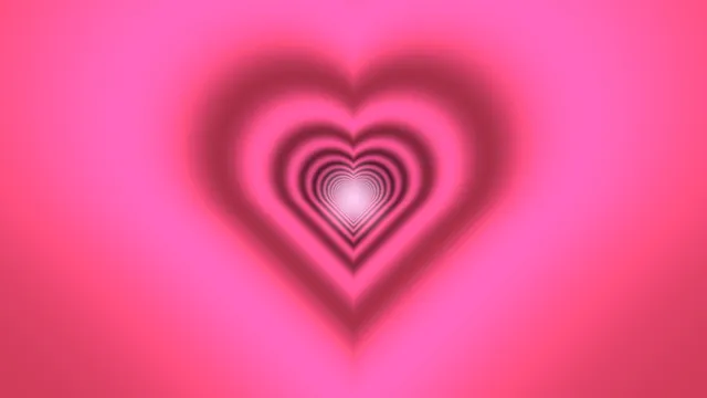 Concentric hearts in a pink radial glow — free 3840x2160 4K wallpaper image
