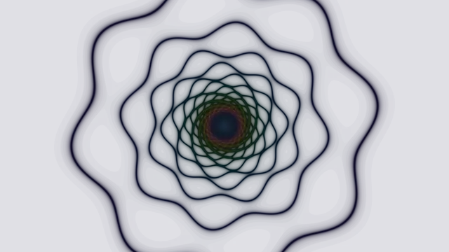 Layered radial rosette in deep blue darkness — free 3840x2160 4K wallpaper image