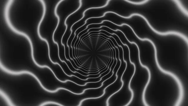 Concentric white wave rings on black — free 3840x2160 4K wallpaper image