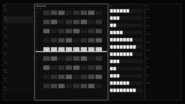 Monochrome Modular Operations Control Grid — free 3840x2160 4K wallpaper image