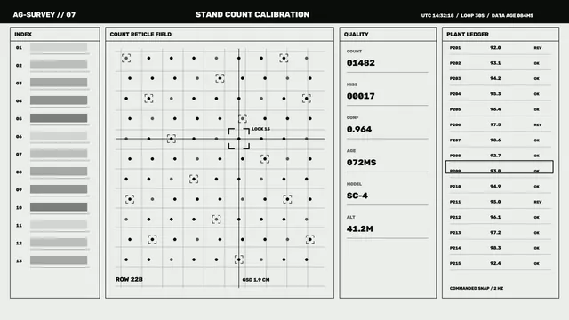 Monochrome reticle calibration control panel — free 3840x2160 4K wallpaper image