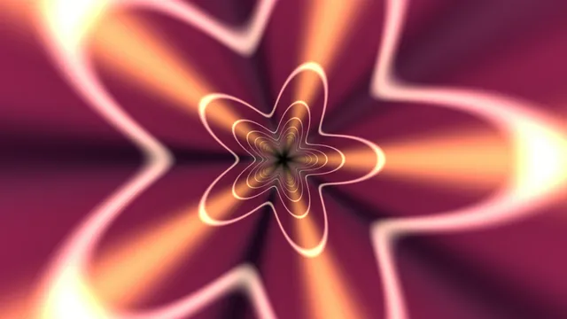 Radiating neon contours around a floral core — free 3840x2160 4K wallpaper image