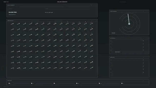 Dark navigation dashboard with vector field — free 3840x2160 4K wallpaper image