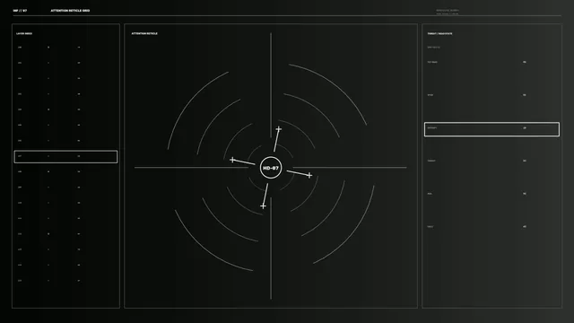 Monochrome radar interface with concentric targeting rings — free 3840x2160 4K wallpaper image