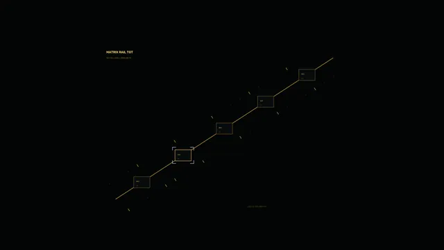 Amber diagonal matrix rail on black — free 3840x2160 4K wallpaper image
