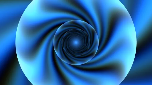 Concentric blue vortex with luminous central core — free 3840x2160 4K wallpaper image