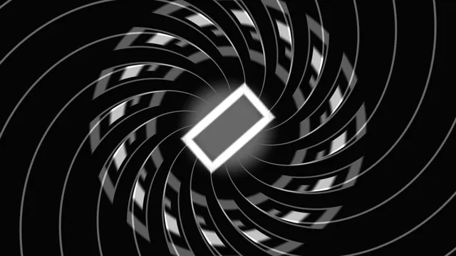Monochrome Spiral Arcs Around a Glowing Diamond — free 3840x2160 4K wallpaper image