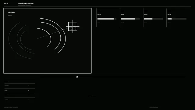 Turbine load targeting technical interface — free 3840x2160 4K wallpaper image