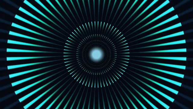 Concentric cyan radial light tunnel — free 3840x2160 4K wallpaper image