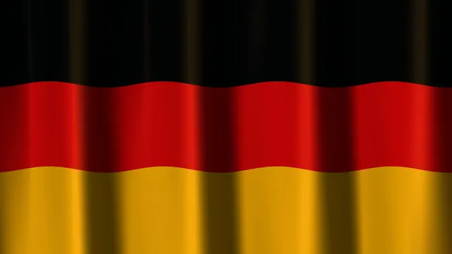 Wavy red and gold bands on a black field — free 3840x2160 4K wallpaper image