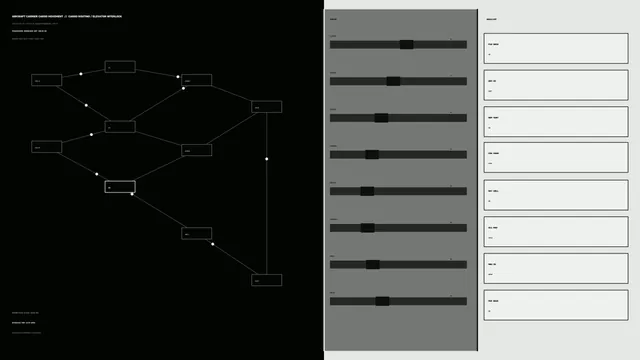 Aircraft cargo routing schematic in black and gray — free 3840x2160 4K wallpaper image