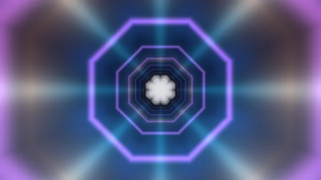 Concentric violet octagons on a blue radial field — free 3840x2160 4K wallpaper image