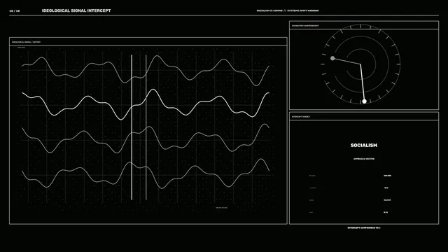 Monochrome signal analysis interface with radar — free 3840x2160 4K wallpaper image