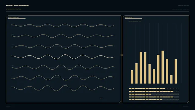Marine Seabed Mapping Waveforms and Sediment Chart — free 3840x2160 4K wallpaper image