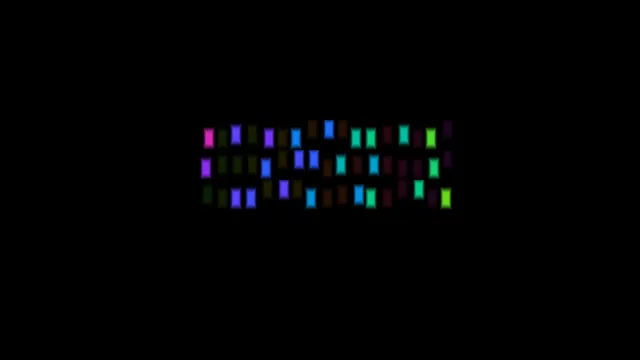 Chromatic modular bars on a black field — free 3840x2160 4K wallpaper image
