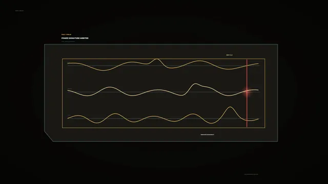 Dark waveform analyzer with red signal marker — free 3840x2160 4K wallpaper image