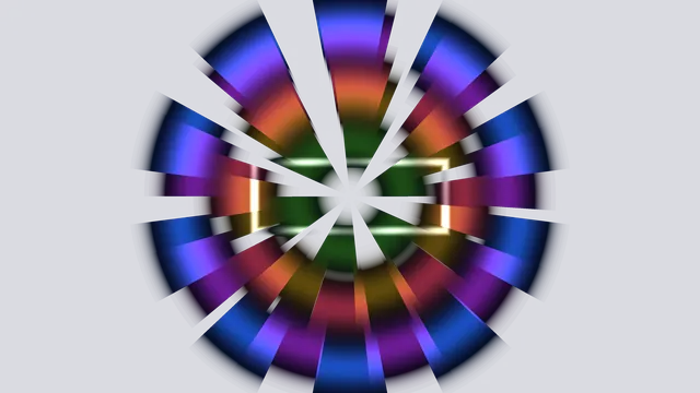 Radial prism geometry with neon colour bands — free 3840x2160 4K wallpaper image