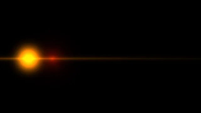 Amber horizontal light flare on black — free 3840x2160 4K wallpaper image