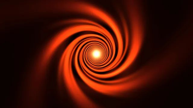 Concentric orange spiral with luminous central core — free 3840x2160 4K wallpaper image