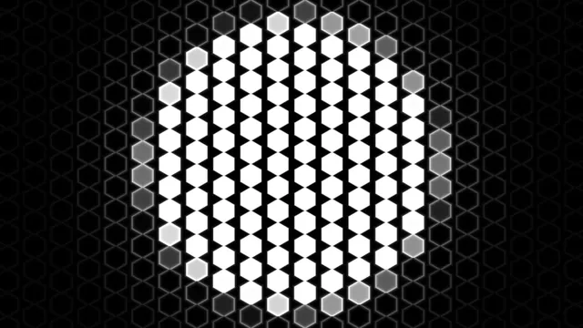 Illuminated hexagonal grid with white center — free 3840x2160 4K wallpaper image