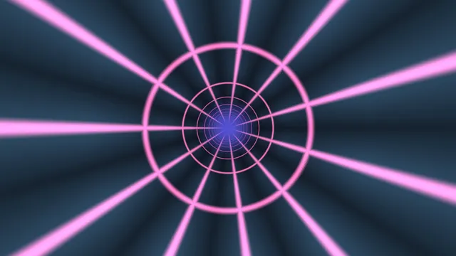 Pink radial grid tunnel on a dark blue field — free 3840x2160 4K wallpaper image