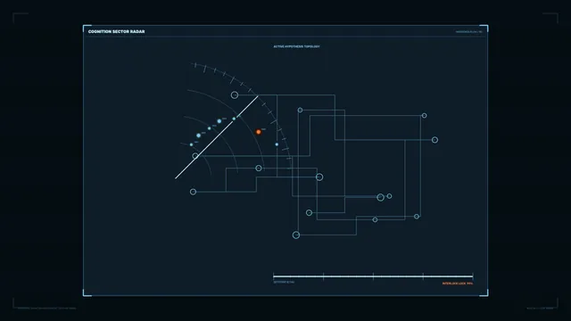 Cognition Sector Radar Interface Diagram — free 3840x2160 4K wallpaper image