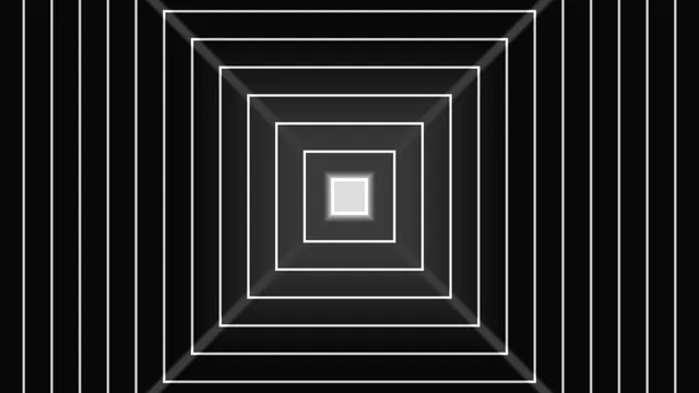 Concentric white squares on a black field — free 3840x2160 4K wallpaper image