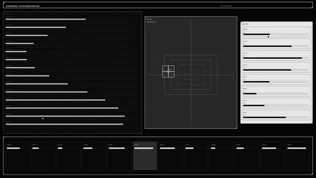 Monochrome performance dashboard with geometric plots — free 3840x2160 4K wallpaper image