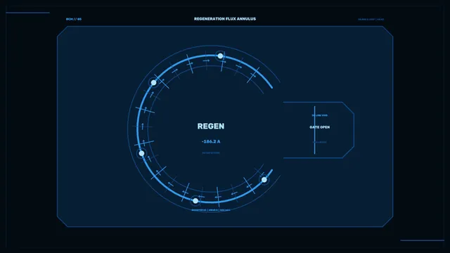 Regeneration flux annulus technical interface — free 3840x2160 4K wallpaper image