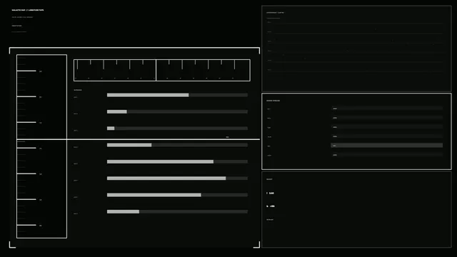 Monochrome Galactic Interface with Grid Panels — free 3840x2160 4K wallpaper image