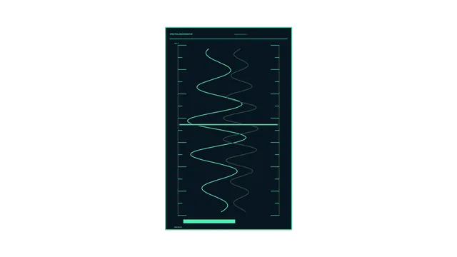 Neon Spectral Waveform Display on Dark Blue — free 3840x2160 4K wallpaper image