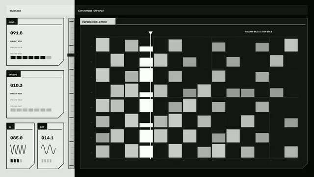 Monochrome experimental lattice interface — free 3840x2160 4K wallpaper image