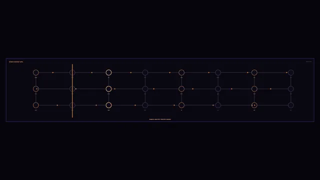 Amber Node Grid on a Dark Technical Panel — free 3840x2160 4K wallpaper image