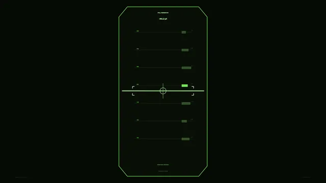 Neon green orbital tracking interface — free 3840x2160 4K wallpaper image