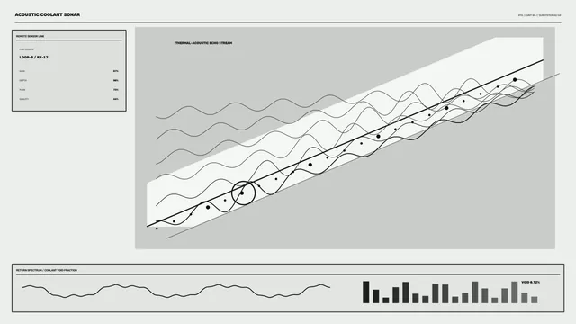 Monochrome acoustic wave analysis dashboard — free 3840x2160 4K wallpaper image