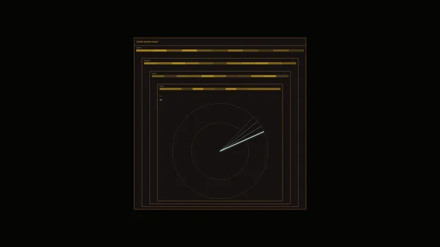 Minimal radar interface with concentric range rings — free 3840x2160 4K wallpaper image