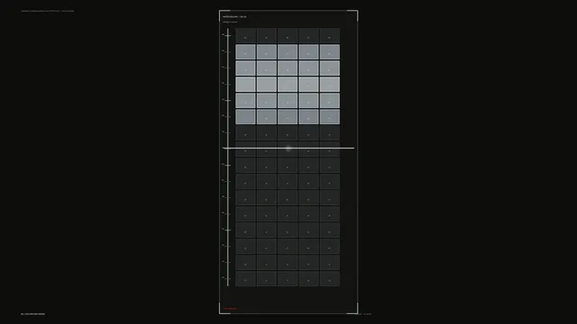Monochrome sonar grid with vertical scale — free 3840x2160 4K wallpaper image