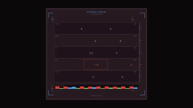 Dark tactical command map with coloured flight paths — free 3840x2160 4K wallpaper image
