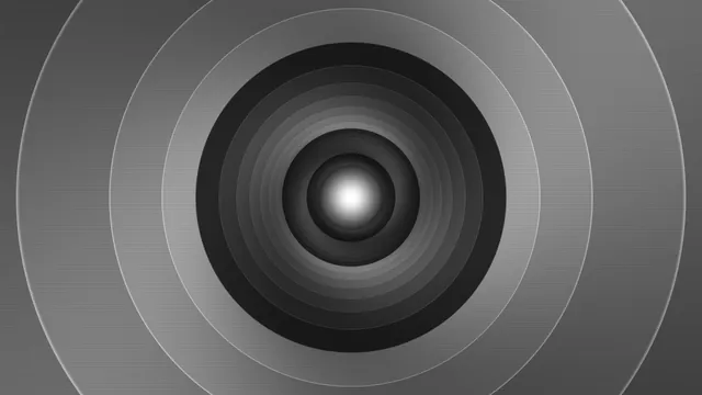 Monochrome concentric rings with luminous center — free 3840x2160 4K wallpaper image