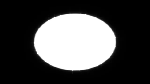 White geometric disc on a black field — free 3840x2160 4K wallpaper image