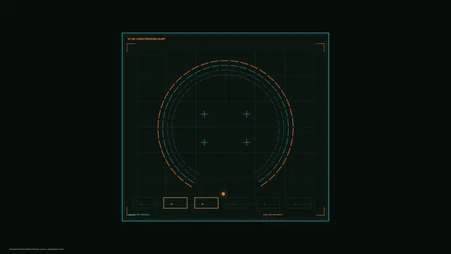 Orbital Interface with Concentric Radar Geometry — free 3840x2160 4K wallpaper image