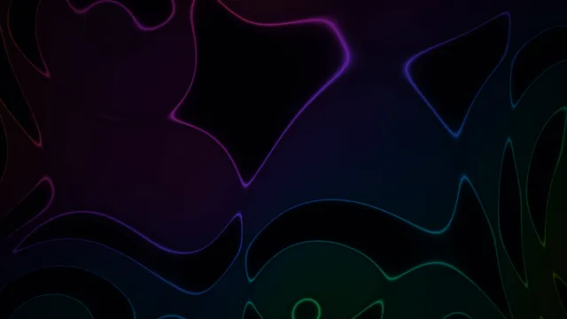 Neon contour lines on a dark abstract field — free 3840x2160 4K wallpaper image