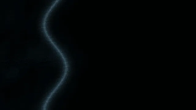 Blue-white dotted arc on a black field — free 3840x2160 4K wallpaper image