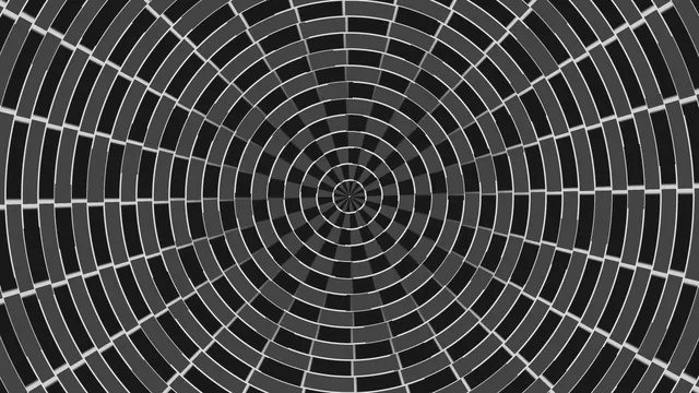 Concentric radial grid in monochrome geometry — free 3840x2160 4K wallpaper image