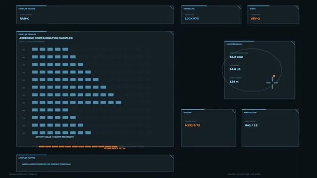 Airborne contamination sampler dashboard — free 3840x2160 4K wallpaper image