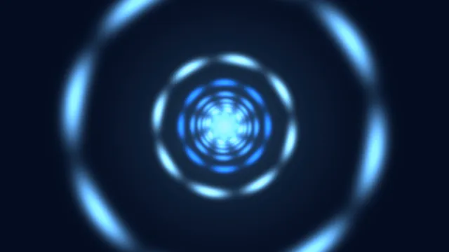 Concentric blue light rings on a dark field — free 3840x2160 4K wallpaper image